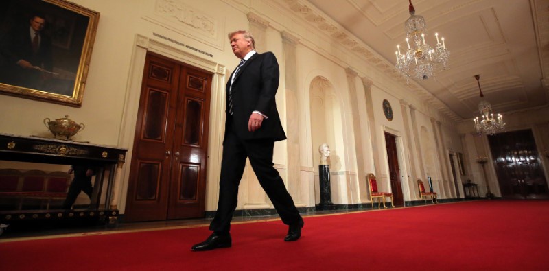 U.S. President Donald Trump arrives to announce his nomination of Neil Gorsuch for the empty associate justice seat of the U.S. Supreme Cour U.S. President Donald Trump arrives to announce his nomination of Neil Gorsuch for the empty associate justice seat of the U.S. Supreme Cour