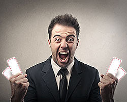 Guy Winning Tickets