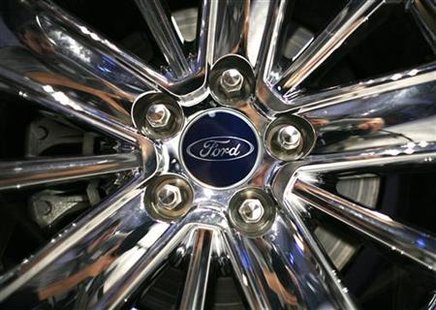 A wheel of a 2010 Ford Taurus is pictured during a Ford event in New York, August 6, 2009. REUTERS/Brendan McDermid
A wheel of a 2010 Ford Taurus is pictured during a Ford event in New York, August 6, 2009. REUTERS/Brendan McDermid