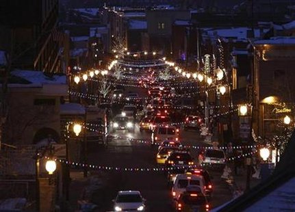 A general view of Main Street in Old Town Park City is seen from the south at dusk during the 2009 Sundance Film Festival in Park City, Utah January 18, 2009. REUTERS/Danny Moloshok
A general view of Main Street in Old Town Park City is seen from the south at dusk during the 2009 Sundance Film Festival in Park City, Utah January 18, 2009. REUTERS/Danny Moloshok