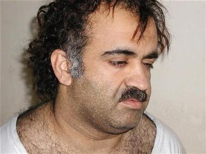 Khalid Sheikh Mohammed is shown in this file photograph during his arrest on March 1, 2003. REUTERS/Courtesy U.S.News & World Report/Files
Khalid Sheikh Mohammed is shown in this file photograph during his arrest on March 1, 2003. REUTERS/Courtesy U.S.News & World Report/Files