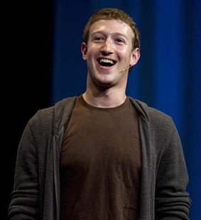 Mark Zuckerberg, founder and CEO of Facebook, delivers a keynote address at the company's annual conference in San Francisco, California July 23, 2008 file photo. REUTERS/Kimberly White
Mark Zuckerberg, founder and CEO of Facebook, delivers a keynote address at the company's annual conference in San Francisco, California July 23, 2008 file photo. REUTERS/Kimberly White