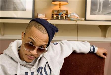 Rapper Clifford "T.I." Harris poses for a portrait while promoting the show "T.I.'s Road To Redemption" in New York February 2, 2009. REUTERS/Lucas Jackson
Rapper Clifford "T.I." Harris poses for a portrait while promoting the show "T.I.'s Road To Redemption" in New York February 2, 2009. REUTERS/Lucas Jackson