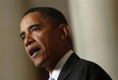 U.S. President Barack Obama makes remarks about airline security at the White House in Washington January 5, 2010. REUTERS/Jim Young
U.S. President Barack Obama makes remarks about airline security at the White House in Washington January 5, 2010. REUTERS/Jim Young
