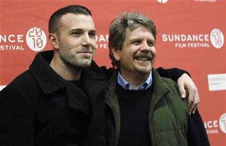 Cast member Ben Affleck (L) poses with director of the movie John Wells at the premiere of "The Company Men" during the 2010 Sundance Film Festival in Park City, Utah January 22, 2010. REUTERS/Mario Anzuoni
Cast member Ben Affleck (L) poses with director of the movie John Wells at the premiere of "The Company Men" during the 2010 Sundance Film Festival in Park City, Utah January 22, 2010. REUTERS/Mario Anzuoni