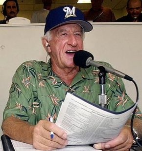 Brewers announcer Bob Uecker. Brewers announcer Bob Uecker.