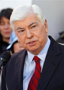 
U.S. Senator Chris Dodd (D-CT) announces he will retire at the end of his term in East Haddam, Connecticut January 6, 2010. REUTERS/Brian Snyder
