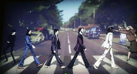 The Beatles are shown crossing Abbey Road in a scene from the new video game "The Beatles: Rock Band" at the Microsoft XBox 360 E3 2009 media briefing in Los Angeles June 1, 2009. REUTERS/Fred Prouser
The Beatles are shown crossing Abbey Road in a scene from the new video game "The Beatles: Rock Band" at the Microsoft XBox 360 E3 2009 media briefing in Los Angeles June 1, 2009. REUTERS/Fred Prouser