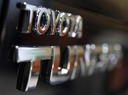 
A Toyota Tundra is seen on the floor of the Chicago Auto Show in this February 9, 2010 file photo. REUTERS/John Gress
