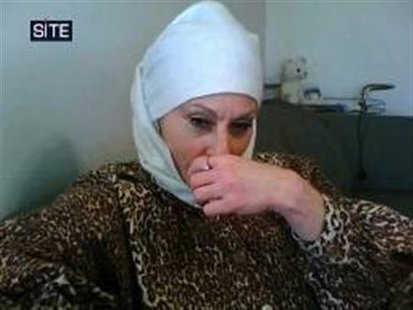 
Colleen LaRose, who is also known by the pseudonyms of "Fatima LaRose" and "JihadJane", is pictured in this handout released by Site Intelligence Group March 10, 2010. Larose has been charged with plotting to kill a Swedish man and trying to recruit fighters via the Internet to commit violent attacks overseas, the U.S. Justice Department said Tuesday. REUTERS/Site Intelligence Group/Handout
