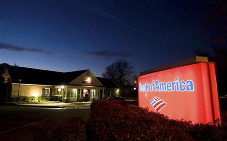 
A Bank of America customer uses an ATM in Charlotte, North Carolina January 19, 2010. REUTERS/Chris Keane
