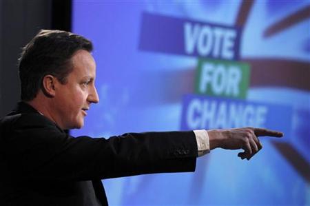 
Britain's opposition Conservative Party leader David Cameron speaks at a Reuters newsmaker event in London March 2, 2010. REUTERS/Andrew Winning
