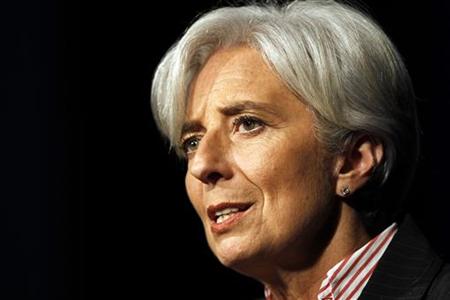 
France's Finance Minister Christine Lagarde speaks to close the two-day 'Salon des Entrepreneurs' (Businessmen Show) in Paris February 4, 2010.
