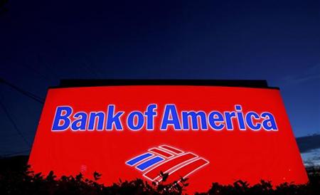 
A Bank of America sign is pictured outside a bank branch in Charlotte, North Carolina January 19, 2010. REUTERS/Chris Keane
