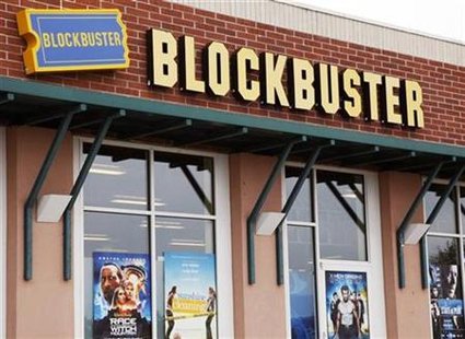 
A Blockbuster movie rental store is seen in Golden, Colorado September 16, 2009. REUTERS/Rick Wilking
