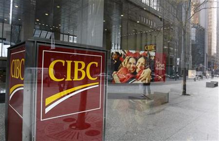 
A Canadian Imperial Bank of Commerce (CIBC) branch is seen in Toronto November 9, 2007. REUTERS/Mark Blinch
