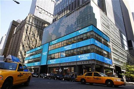 




Signs are displayed on the former Lehman Brothers, now Barclays Capital building in Times Square in New York in this September 23, 2008 file photo. REUTERS/Eric Thayer

