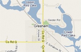 Map of Gresham, WI