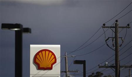 
A Shell sign is seen at a petrol station in Melbourne March 8, 2010. REUTERS/Mick Tsikas
