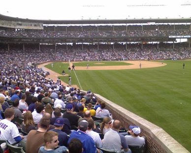 The Brewers and Cubs play at Wrigley Field in Chicago, IL The Brewers and Cubs play at Wrigley Field in Chicago, IL