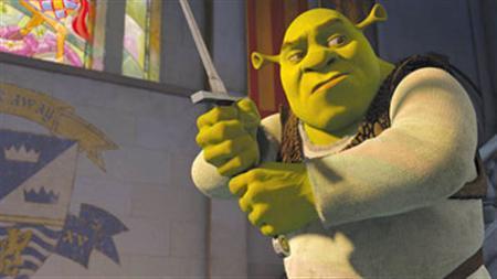 
A scene from "Shrek the Third" in an image courtesy of DreamWorks Animation. REUTERS/Handout
