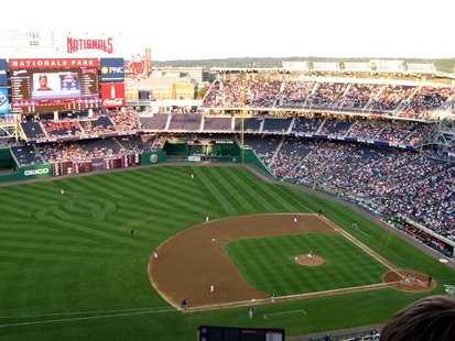 Nationals Park in Washington DC as the Brewers play the Nationals. Nationals Park in Washington DC as the Brewers play the Nationals.