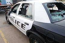 Damaged Kalamazoo Police Car