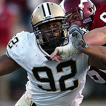 Purdue Defensive Tackle Mike Neal, drafted by the Green Bay Packers in the 2nd round. (courtesy of Scout.com). Purdue Defensive Tackle Mike Neal, drafted by the Green Bay Packers in the 2nd round. (courtesy of Scout.com).