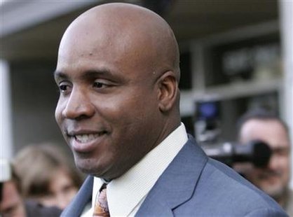 Home run record holder Barry Bonds in San Francisco, California December 21, 2007. REUTERS/Robert Galbraith
Home run record holder Barry Bonds in San Francisco, California December 21, 2007. REUTERS/Robert Galbraith