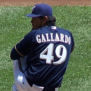 Brewers pitcher Yovani Gallardo. Brewers pitcher Yovani Gallardo.
