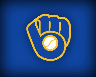 Milwaukee Brewers "ball in glove" logo. Milwaukee Brewers "ball in glove" logo.