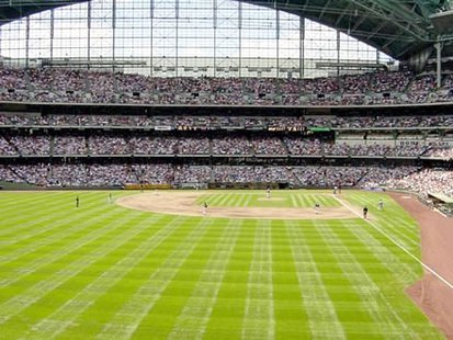 Miller Park in Milwaukee, Wisconsin. Miller Park in Milwaukee, Wisconsin.