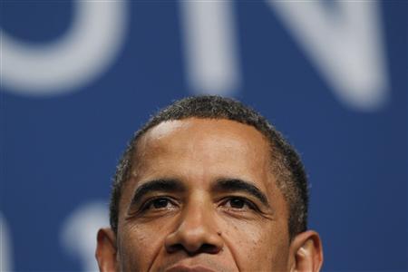 President Barack Obama is pictured during a press conference at the end of the G20 Summit in Toronto June 27, 2010. REUTERS/Jason Reed
President Barack Obama is pictured during a press conference at the end of the G20 Summit in Toronto June 27, 2010. REUTERS/Jason Reed