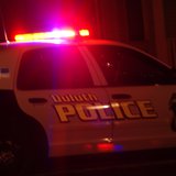 Duluth Police Car; lights flashing bright.    Photo courtesy of Joseph Yetman Photography, LLC    www.josephyetmanphotography.com  