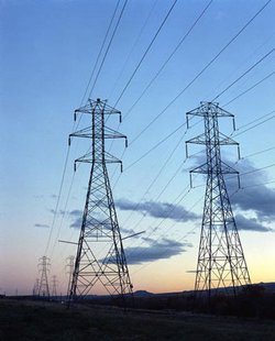 Power lines.