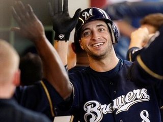 Ryan Braun of the Milwaukee Brewers.
