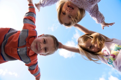 Children playing outdoors.