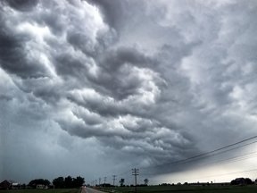Sent to WTAQ by Jeremy Friebel. Photo taken during the storms on July 14, 2010.