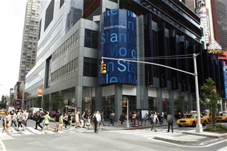 
People cross the street near the Morgan Stanley headquarters in New York June 11, 2010. REUTERS/Lucas Jackson
