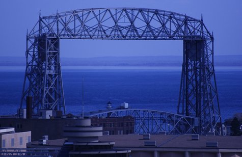 The Aerial Lift Bridge, as seen from the Mayor's Office.   Duluth, MN     Photo courtesy of Joseph Yetman Photography, LLC     www.josephyetmanphotography.com