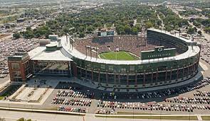 An aerial view of Lambeau Field. An aerial view of Lambeau Field.