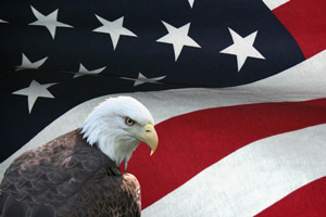 U.S. Flag with Eagle