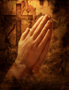 Praying hands graphic
