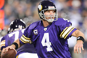 Minnesota Vikings QB Brett Favre (courtesy of NFL.com).
