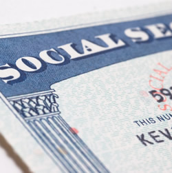 An image of a social security card. An image of a social security card.