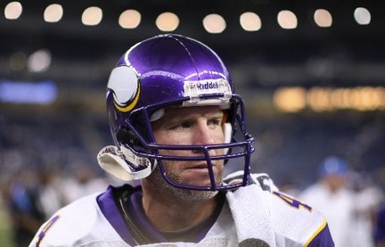 Vikings quarterback Brett Favre.