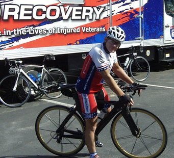 Retired U.S. Army scout Scott Buchanan rides into the Howard Johnson Inn parking lot in Rib Mountain as part of the Great Lakes Challenge Ride 2 Recovery. The six-day tour began in Minneapolis and will end with the American Legion national convention in Milwaukee. Retired U.S. Army scout Scott Buchanan rides into the Howard Johnson Inn parking lot in Rib Mountain as part of the Great Lakes Challenge Ride 2 Recovery. The six-day tour began in Minneapolis and will end with the American Legion national convention in Milwaukee.