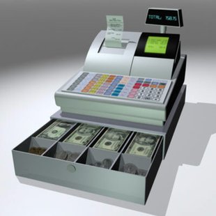 Cash register. Cash register.