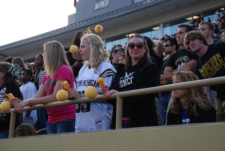 Bronco Fans Look on on CommUniversity Night at Waldo Stadium September 19th.(Sean Patrick, WKZO.COM)