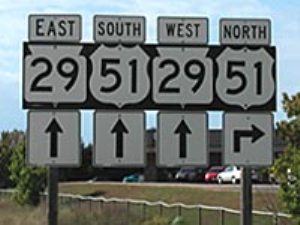 The Highway 51-29 interchange in Wausau connects drivers traveling between Chippewa Falls and Green Bay The Highway 51-29 interchange in Wausau connects drivers traveling between Chippewa Falls and Green Bay